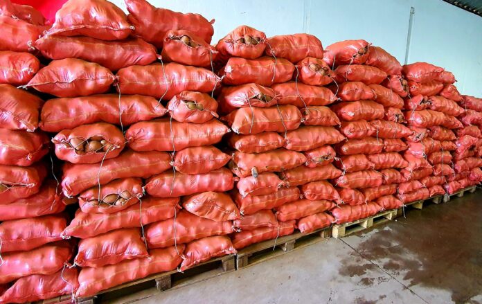 Papas blancas en saco de 25 kg